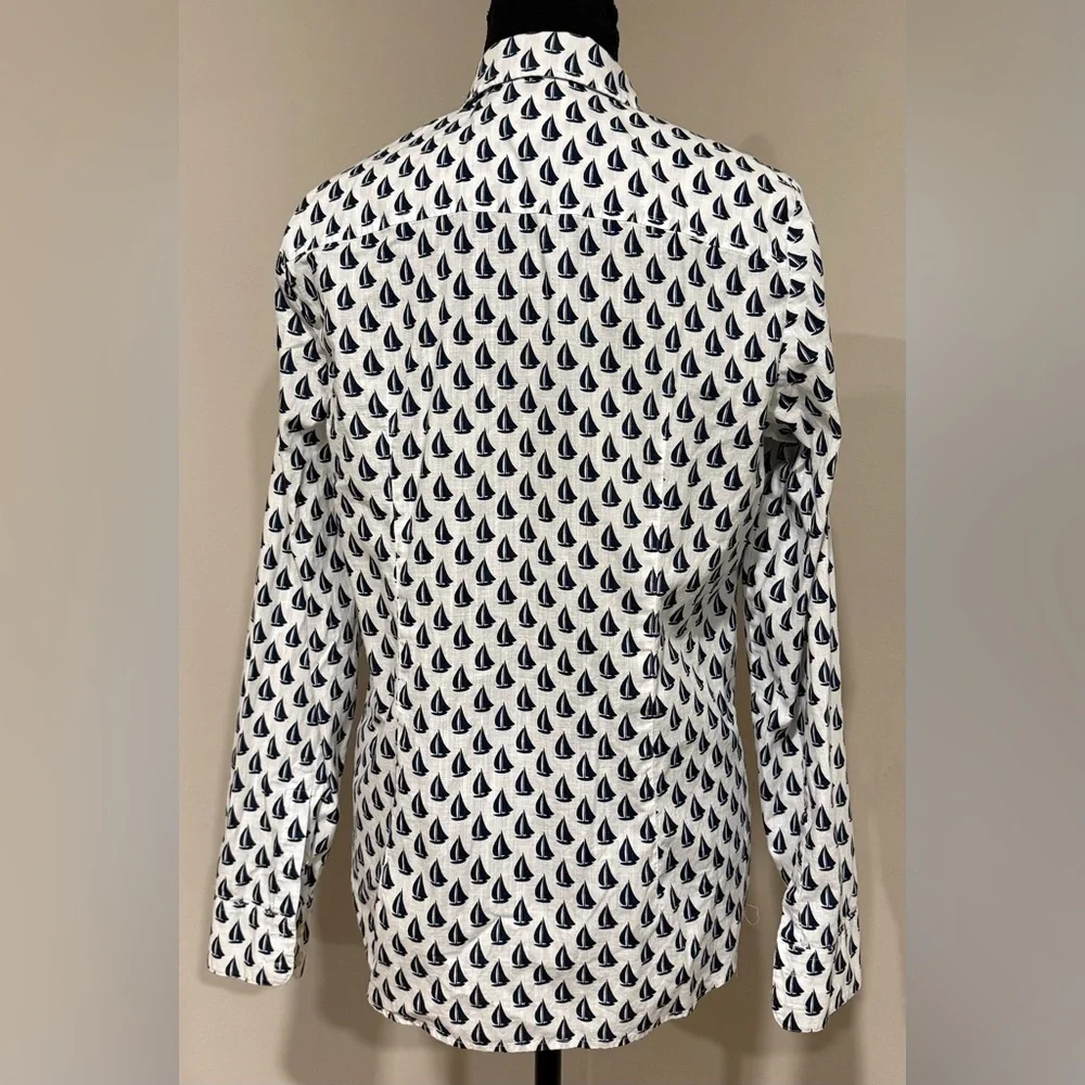 Vineyard Vines Sailboat Print Button Down Shirt